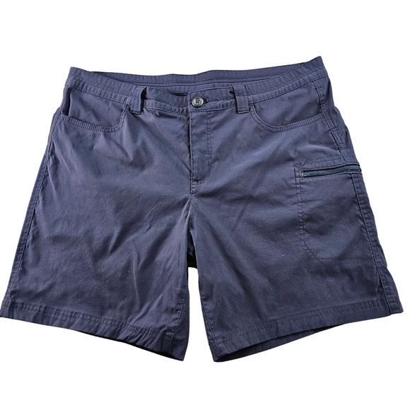 Eddie Bauer Pants - Eddie Bauer Cargo Shorts Women's 16 Navy Nylon Stretch Casual Mid-Rise Outdoor‎